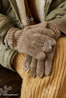 Перчатки детские из 100% монгольской шерсти (арт. 04165)