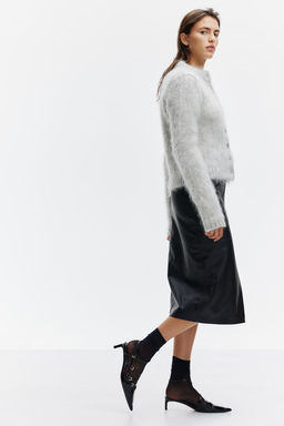 Falda de tubo en tejido revestido - H&m фото 3