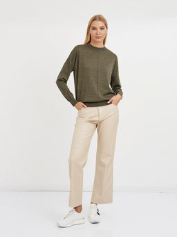 джемпер женский из шерсти со спущенной линией плеча - Glenfield фото 2