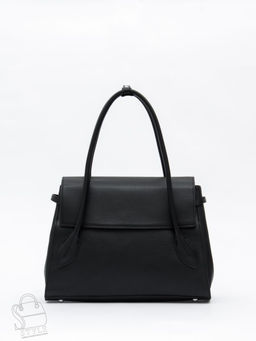 Сумка женская кожаная 2424Y black Polina&Eiterou