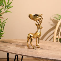 Подсвечник «Олень», 19×12×28 см, алюминий