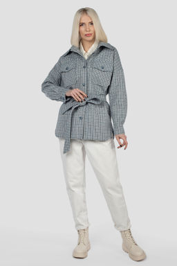 Пальто женское демисезонное (пояс) - El podio фото 14