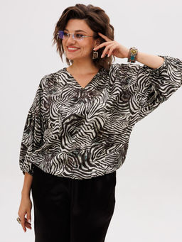 Блуза ANELLI 1676.1 белая саванна