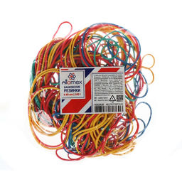 Цена за 3 шт. Банковская резинка 100 г, Attomex, диаметр 60 мм, МИКС