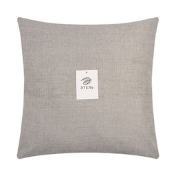 Наволочка декоративная Этель рогожка 45*45 см серый, 100% п/э  фото 6