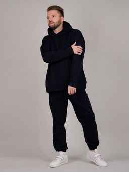 Костюм Денвер синий, футер с лайкрой - Малина фото 5