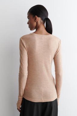 SLIM MERINO WOOL TOP - H&m фото 4