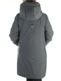 21-962 DK. GREEN Пальто женское зимнее (200 гр. холлофайбер)