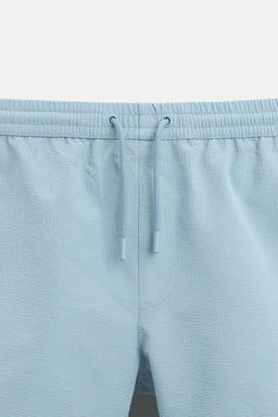 REGULAR FIT SEERSUCKER DENIZ SORTU - Zara фото 3