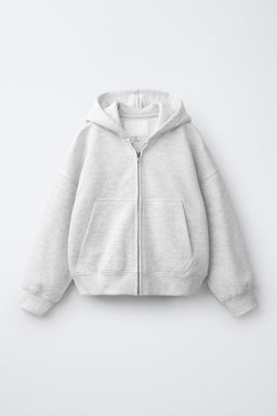 SUDADERA FELPA CREMALLERA / Gris vigor?