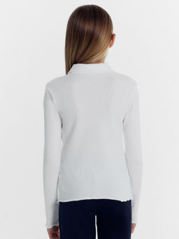 Поло для девочек в белом цвете - Mark formelle фото 4