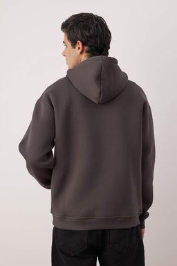 Lacivert Oversize/ Genis Kesim Aplike Nak?sl? Sweatshirt TMNAW26SW00056 - Trendyolmilla фото 17