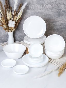 Столовый набор 20 предметов Дэй белый с розетками / 13/FLYGP75672 (WHITE) - ГалеонТрейд фото 2