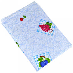 "Картинки" Скатерть рогожка 150х150см, 171г/м2, хлопок 100%, "Домашняя мода" (Россия)