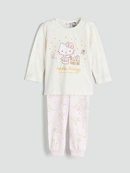 Hello Kitty Bask?l? K?z ?ocuk Pijama Tak?m