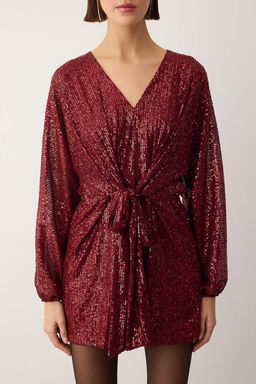 TRENDYOLMILLA Siyah Par?lt?l? Payet Orme K?sa Tulum TPRSS25TU00001  фото 16