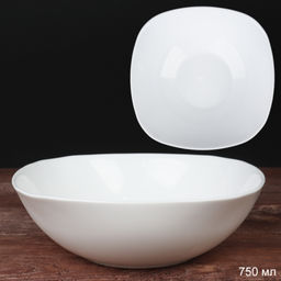 Набор суповых квадратных тарелок 6 штук 750 мл 190 мм белый / NFW75T White) уп 8/