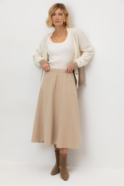 ЕВТ 7023/темно-бежевый юбка жен