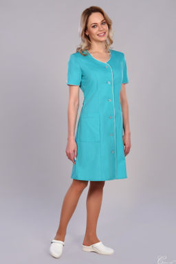 Халат женский 32 TC. Цвет: изумрудный