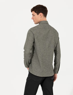 Ye_il Slim Fit Uzun Kollu G_mlek