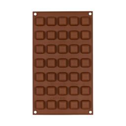 Форма силиконовая S-CHIEF для конфет SPC-0135 29.7 x 17.5 x 1 см квадратные - 35 ячеек