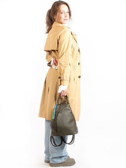 LACCOMA рюкзак Кэрри-Y2005-оливковый эко кожа хлопок