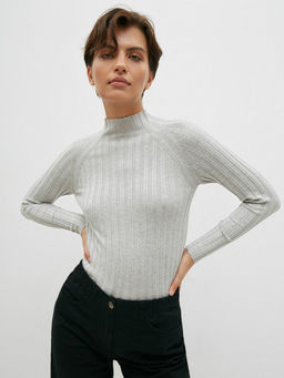 Conso/KTL 210633 - light grey Водолазка Женская