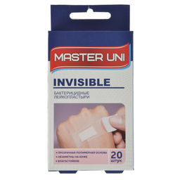 Лейкопластырь бактерицидный "Master Uni" "Прозрачный" №20