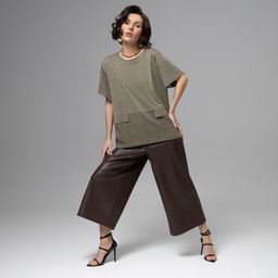 Футболка с акцентными строчками, Стальной взгляд - Charutti фото 6