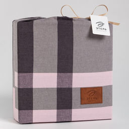 Постельное бельё Этель 1.5 сп Grey grid 155х210 см,160х240 см, 50х70-2шт, 100% жатый хлопок, 140 гр/м2  фото 6