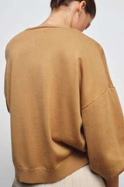 V-NECK KNIT CARDIGAN - Zara фото 4