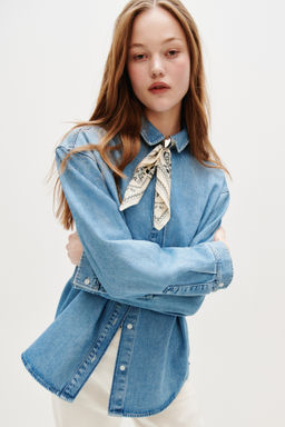 Camisa denim oversize - H&m фото 4