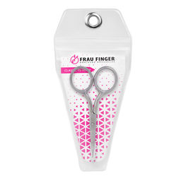 Frau Finger Ножницы маникюрные для ногтей прямые / Classic FS-105DP, матовые, ручная заточка, 9 см