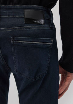 Marcus Mavi Black Golgeli Gece Mavi Jean Pantolon  фото 7