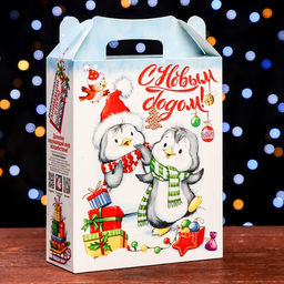 Цена за 5 шт. Подарочная коробка Белоснежный ,ПОДАРОК 17 х 6,8 х 20,8 см - Simaland фото 6