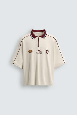 RETRO FOOTBALL PRINT POLO SHIRT - Zara фото 7