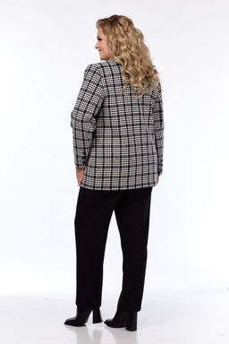 Жакет Элль стиль 2325/1ж черно-белый фото 5