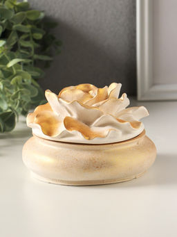 Шкатулка для украшений Роза 9?13 см, позолота