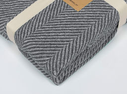 Плед 20с30-ШР/у./л.с.уп. 210*200 "Рубчик" цв 106 серый