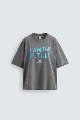 CAMISETA ILUSTRACI?N BACK TO THE FUTURE UCS LLC AND AMBLIN X DYLAN?S T-SHIRT CLUB X ZARA / Gris  фото 2
