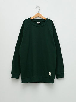 Bisiklet Yaka Basic Uzun Kollu Erkek ?ocuk Sweatshirt