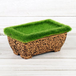 Кашпо со мхом декоративное 10,5х6,5х4,5 см / 16023 /уп 360/ - ГалеонТрейд фото 2