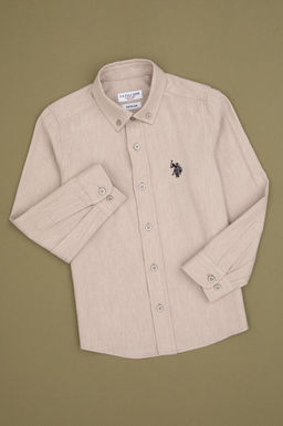 Erkek _ocuk Bej Uzun Kollu Basic G_mlek Sepette S_rpriz _ndirim - U.s. polo assn фото 9