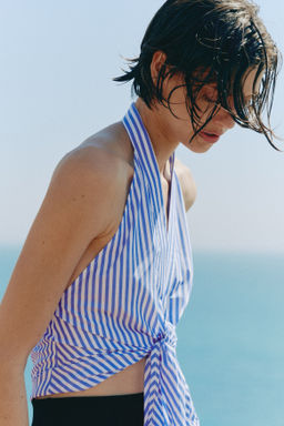 Top halter con nudo decorativo - H&m фото 5