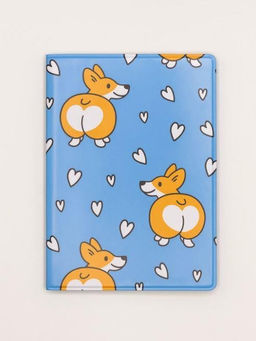 ОБЛОЖКА ДЛЯ ПАСПОРТА "Сorgi love", плотность 600 мкм