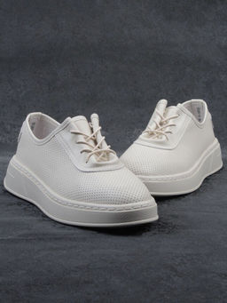 03-YE287-6 BEIGE Полуботинки женские (натуральная кожа)