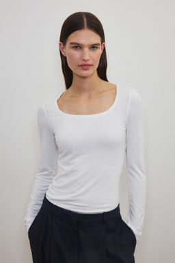 Camiseta de manga larga Warming Slim Fit - H&m фото 5