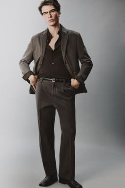 WASHED-EFFECT SUIT TROUSERS - Zara фото 19