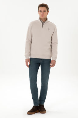 Erkek Comfort Fit Yar_m Fermuarl_ Ta_ Sweatshirt - U.s. polo assn фото 4