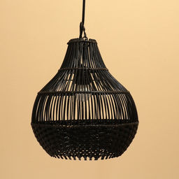 Светильник потолочный из ротанга «Стивен», 1×120 Вт, Е27, 30×30×35 см